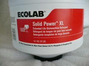 Ecolab Solid Power XL 9lb Dish Detergent - Brand New