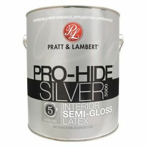 PRATT &amp; LAMBERT 0000Z5583-16 Interior Paint, Semi-gloss, Latex Base, Burnt