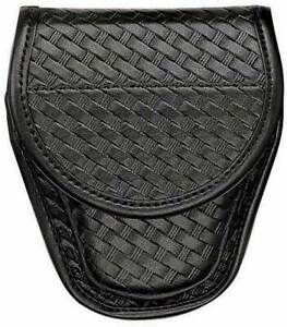 Bianchi 7900 Covered Cuff Case - Basket Black, Hidden Snap Button 22063