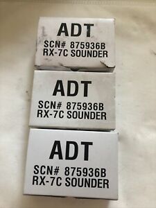 ADT/HONEYWELL RX7 / RX-7C Indoor Sounder SCN# 875936B - NEW IN BOX!!! Lot Of 3