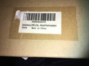 Wood Post electric fence insulators, pack of 20