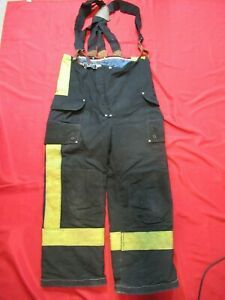 36 x 28 1994 JANESVILLE LION FIREFIGHTER FIRE PANTS BUNKER TURNOUT GEAR  VTG