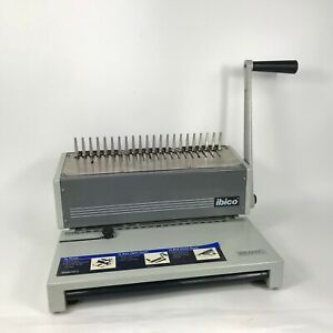 Ibico Ibimatic Heavy Duty Metal Manual Comb Binding Punch Machine - Used