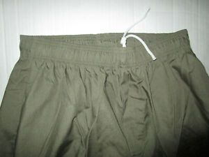 HAPPY CHEF COOK COOKING PANTS OLIVE GREEN LARGE POLYESTER COTTON