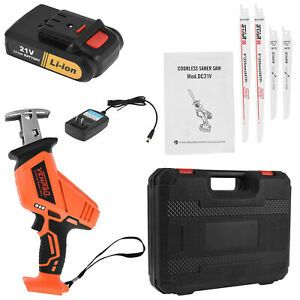 21V Cordless Reciprocating saw W/ Battery&amp;charger recip s-abre saw new USA
