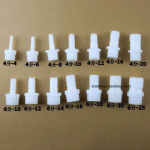 1/2&#034; 3/4&#034; Male Thread Pipe Fitting Straight Plastic Hose Tube Connector Air Fuel