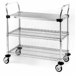 Metro MW404 MW400 Series Stainless Steel/Chrome Plated 21&#034; Width x 36&#034; Length