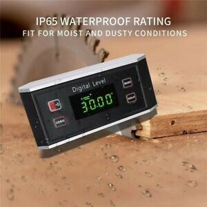 6&#034; Precision Protractor Inclinometer 0 ~ 360 Degree V-Groove Angle Finder Meter