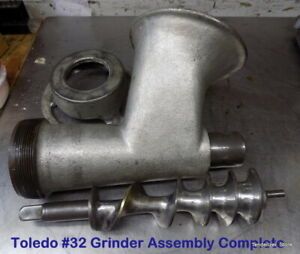 Toledo #32 Slant Head Grinder Assembly Cylinder, Ring, Worm