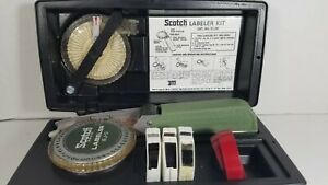 Vintage Scotch Label Maker EJ-29 &amp; Labeling Tape Kit