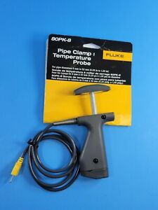New Fluke 80pk-8 Thermocouple Pipe Clamp Temperature Probe
