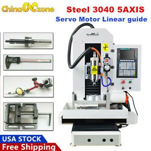 DSP Steel CNC 3040 5axis Metal Router Servo Motor Engraver Cutting Machine 2200W