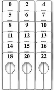 Rectangular Size Dividers for Hangrail - Women&#039;s Variety Pack 5&#034;L x 2&#034;W