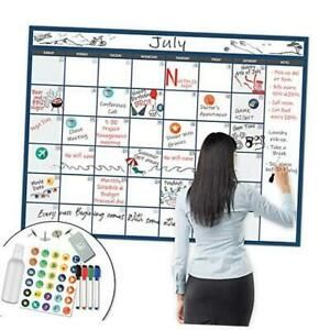 X Large Dry Erase Wall Calendar - 36&#034;x48&#034; Premium Giant 36 inch x 48 inch