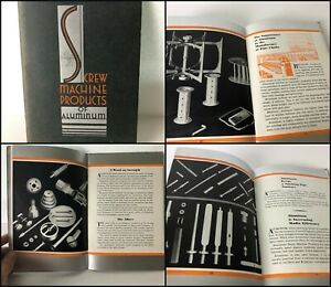 Vtg 1930 ALCOA Screw Machine ALUMINUM Products Industrial CATALOG w/Silver Trim