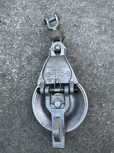 SHERMAN &amp; REILLY XS-100-B ALUMINIUM SNATCH STRINGING BLOCK CABLE PULLEY #2