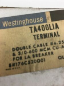 Westinghouse TA400LIA, Lugs, (bin14)