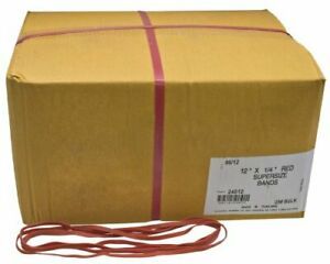 Alliance Rubber 24012 SuperSize Bands 12&#034; Red Large Heavy Duty Latex Rubber B...