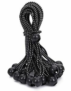 BB-6B Ball Bungee Cords with Elastic String for Canopy, 6-Inch (25-Count)