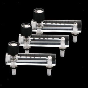 3 Pieces Oxygen Gas Non-pulsating Flow Meter Supplies Tools with Valve Home