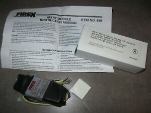 FIRE X FireX RELAY MODULE NO. 499 For 406 418 420 Smoke Detector Maple Chase NIB