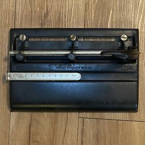 Vintage Master Products Three Hole Punch With Lever Model 1325B Industrial USA