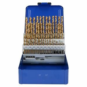 51pc Engineers Fractional Drill Bit Set Hardened 1-6mm in 0.1mm Increments HSS