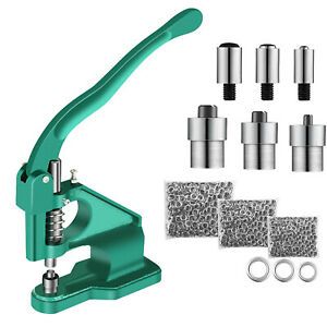 Liusin - Grommet Machine Hand Press Kit Heavy Duty Manual Rivet Punch Grommet