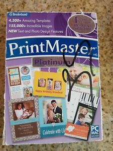 Broderbund PrintMaster v6 Platinum DVD-ROM new rough packaging