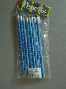 Hanukkah Pencils Blue from OTC set of 8, old new stock