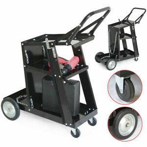 Professional Welding Cart Plasma Cutting Machine without Drawer Black US