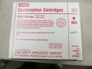 MSA # 815179 Combination Spin On Style Mask Cartridges ( Box of 6 Pcs. )