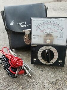 Sperry Multi-Tester SP-140 w/ Case, Leads permanently attached,  Ohms tested