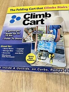 NEW FOLDING CLIMB CART GROCERY SHOPPING FLEA MARKET CLIMBS STAIRS Holds 75 LBS