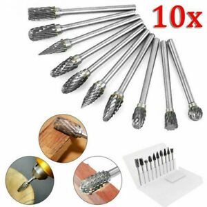 10 Stk Set 3mm Frasstift Wolframcarabid Hartmetallfraser Schaftfraser Fraser~