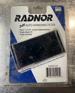 Radnor 24S #10 Auto Darkening Filter, New Damaged Box Discount