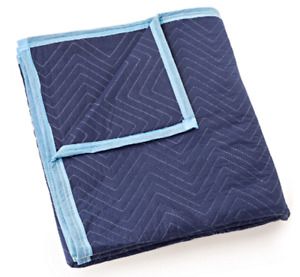 80&#034; x 72&#034; Professional Quilted Shipping Furniture Pad Royal Blue - 1 Blanket