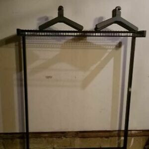 Magnuson Group 48&#034; wide Office Rak Coat Rack inc. 16 Hangers &amp; Top Shelf - Black