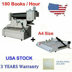 Book Maker Kit ! A4 Book Binding Machine Book Binder + Hard Cover Case Maker USA