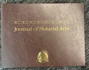 California Notary Public Record Journal Log Ledger Register 122 Pgs 488 Entries