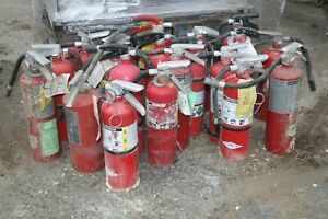Lot of 20 Empty Fire Extinguishers - Amerex, Buckeye, Kidde, Sentry, First Alert
