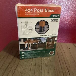 OZCO OWT 56607 Ornamental Wood Ties 4&#039;&#039;x4&#039;&#039; Laredo Sunset Post Base Hardware Kit