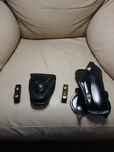 VINTAGE  POLICE/ LAW ENFORCEMENT GUN BELT, HOLSTER &amp; ACCESSORIES S.D.Myres