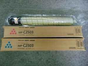 841922 Yellow 841923 Magenta 841924 Cyan New Ricoh Print Cartridges for MP C2503