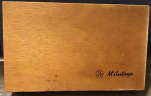 Mitutoyo 9 3/4&#039;&#039; X 6&#039;&#039; Solid Toolmakers Precision Square Original Box Empty