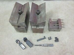 Machinist Toolmaker Lathe Mill Precision V Block &amp; Tool Holder Lot Starrett +