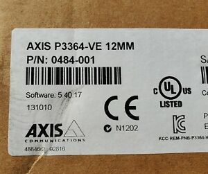 AXIS P3364-VE 0484-001 12MM Network Security Camera