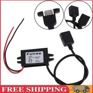 Single/Dual USB 12V 24V to 5V DC/DC Step-down Power Adapter Converter