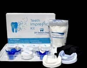Putty Dental Impression Kit _Dental Stone Casting Powder_Medium Dental Tray_