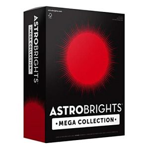 Astrobrights Mega Collection, Colored Paper, Ultra Red, 625 Sheets, 24 lb/89 x -